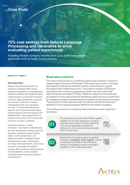 75% Cost Savings From Natural Language Processing and Generative AI While Evaluating Patient Experiences Cover Image