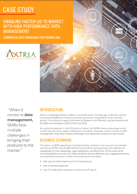 Download Case Study for Enabling Faster Go-To-Market With High Performance Data Management