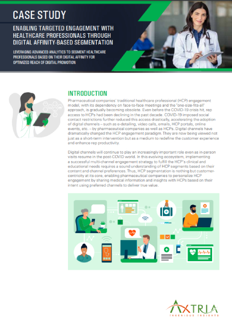 Download case study on segmenting healthcare professionals based on their digital affinity