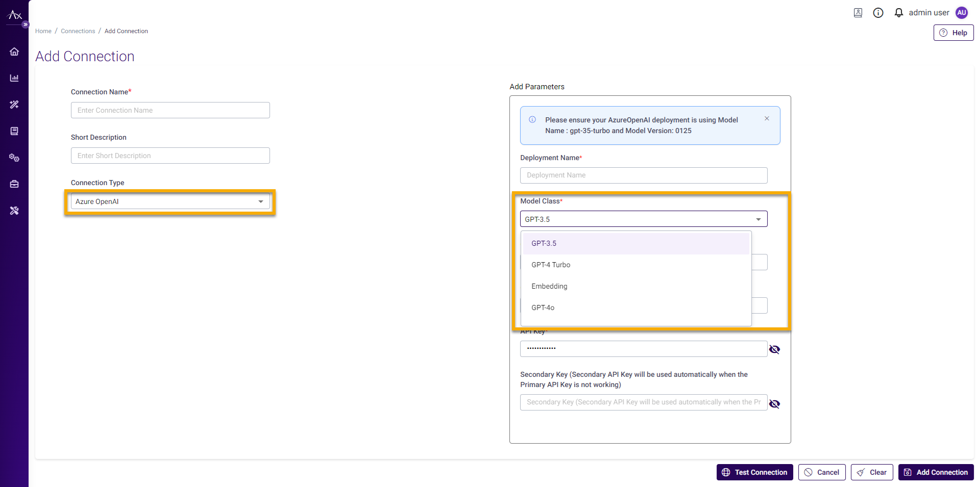 Azure OpenAI integration while ingesting data from your virtual private cloud