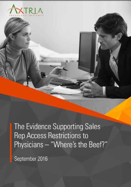 Download White Paper The Evidence Supporting Sales Rep Access Restrictions To Physicians