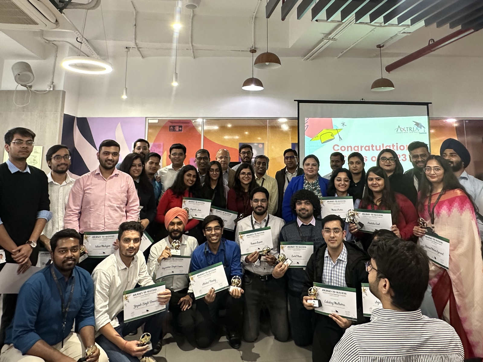 Axtria's campus recruits celebrate their Graduation Day at the Workplace